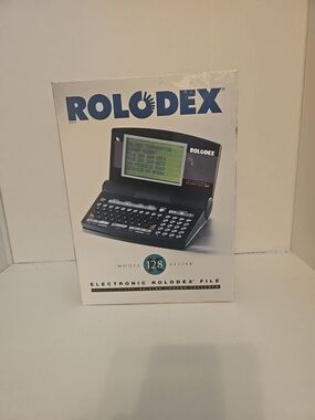 Rolodex Electronic Rolodex File Model 128 – Black